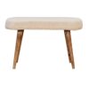 Boucle Nordic Bench - Cream - Image 9