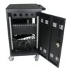 Mobile Charging Cart And Cabinet For Tablets Laptops 30 Device With Combination Lock - Matt Black - Image 9