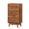 Vintage Style 4 Drawer Double Dresser With Bevel Design - Brown - Image 7