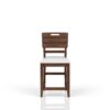 Casual Counter Stool Contrasting Upholstered Seat (Set of 2) - Brown - Image 6