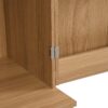 Modern Home Bar Cabinet Carved Wine Cabinet With Storage - Natural - Image 22