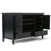 Warm Shaker - TV Media Stand Handcrafted - Black - Image 2