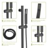 Wall Mounted Square Shower System With Adjustable Slide Bar, Rainfall Shower Head, 10 " - Oil-Rubbed Bronze - Image 8