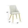 Gaines - Synthetic Leather Side Chair (Set of 2) - White - Image 9