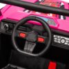 12V7A*1 30W*4 Four-Wheel Drive Leather Seat One Button Start, Forward And Backward, High And Low Speed, Music, Front Light, Power Display, Two Doors Can Open, 2.4G R / C, Seat Belt Four Wheel Absorber - Pink - Image 25
