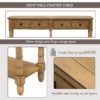 Hearth & Haven Daniel - Console Table With 2 Storage Drawers And Bottom Shelf For Living Room Entryway - Old Pine - Image 6