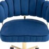 Modern Home Office Desk Chair With Adjustable Height And Swivel Wheels - Navy - Image 24