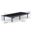 Btx5 - Twin Long Adjustable Bed Base With Head And Foot Position Adjustment - Black / Gray - Image 7