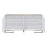 Panos - Console Cabinet - White Marcle / Chrome - Image 3
