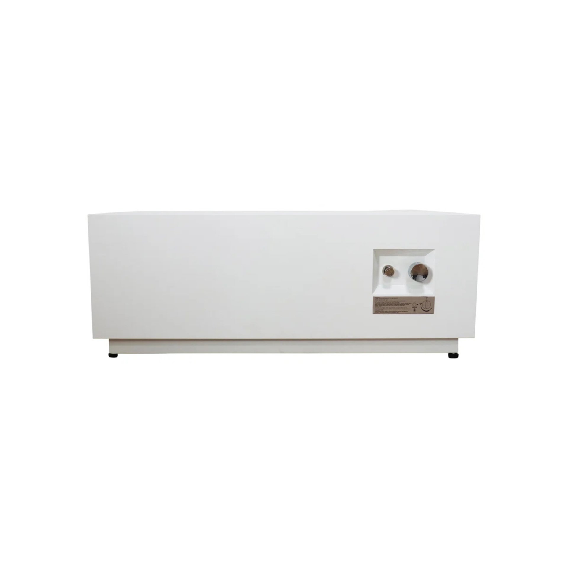 Outdoor Fire Pit Table With Cover - White - Image 6