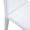 (Set of 4) Backrest Chairs With Silver Metal Legs The Perfect Combination, Suitable For Minimalist And Modern Home Styles - White / Silver - Image 12