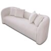 Mason - Mid-Century Modern Luxury Tight Back Curvy Couch - White - Image 9