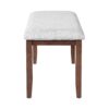 6 Piece Extendable Dining Table Set, Wood Table With Removable Leaf, 4 Upholstered Chairs And Bench - Cherry - Image 21