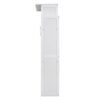 Full Size Murphy Wall Bed With Shelves And LED Lights - White - Image 6