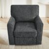 360 Degree Swivel Chair Accent Barrel Armchair With Side Pockets, Compact Design For Living Room, Bedroom, Office - Gray - Image 10