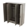 4 Door Wardrobe With 1 Drawer - Gray - Image 4