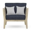 Cayman - Outdoor Conversation Chair - Slate Gray - Image 2