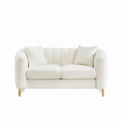 Loveseat Sofa For Living Room And Bedroom - Beige