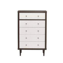 Nystrom - Mid Century Modern, 5 Drawer Dresse - Walnut
