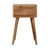 Inlay - Mini Bone Bedside Table - Brown Oak - Image 19