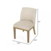 Modern Minimalist Dining Chair Mp2 (Set of 2) With Upholstered Comfort - Beige - Image 3