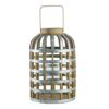 Decorative Lantern With Handle, Wooden Lantern For Indoor Outdoor, Home Garden- Silver - Image 9