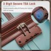 Hardshell Luggage Sets 3 Pieces 20" / 28" Luggages And Cosmetic Case Spinner Suitcase With Tsa Lock Lightweight - Green - Image 5