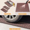 New Stone Texture Patio Deck Tiles, Diy Module Interlocking Decking Tiles Floor Tile, Easy And Quick Installation Court Tiles For Porch Poolside Balcony Backyard 44 Pieces - Red Brown - Image 5