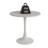Mid Century Round Dining Table With Table Top & Pedestal Base For 2 - 4 People - White - Image 18