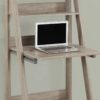 Computer Desk For Home Office, Laptop, Leaning, Storage Shelves, Contemporary & Modern - Taupe - Image 3