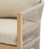 Modern Lounge Chair With Curved Aluminum Frame, Rope Weave Design, And Cushioned Comfort For Outdoor Living - Beige / Natural - Image 13
