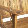 Tambora - Porch Swing Acacia Wood Slat Design - Teak - Image 9
