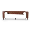 Contemporary 3 Seater Sofa With Tufted Design - Light Brown - Image 5