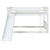 Full Over Full Bunk Bed With Slide And Ladder - White - Image 12