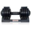 22Lbs Adjustable Dumbbell Steel And Plastic - Black - Image 2
