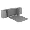 Full Size Murphy Bed With Shelves, Cabinets And USB Ports - Gray - Image 4