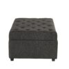 Convertible Ottoman Sleeper With Memory Mattress And Tufted Design, Folding Sofa Bed - Dark Gray Linen - Image 7