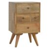 Nordic Style 4 Drawer Multi Nightstand - Oak - Image 15