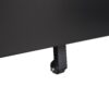 Contemporary 3 Drawer Mobile Filing Cabinet With Lock, Metal Office Storage For Legal / Letter Size - Black - Image 7