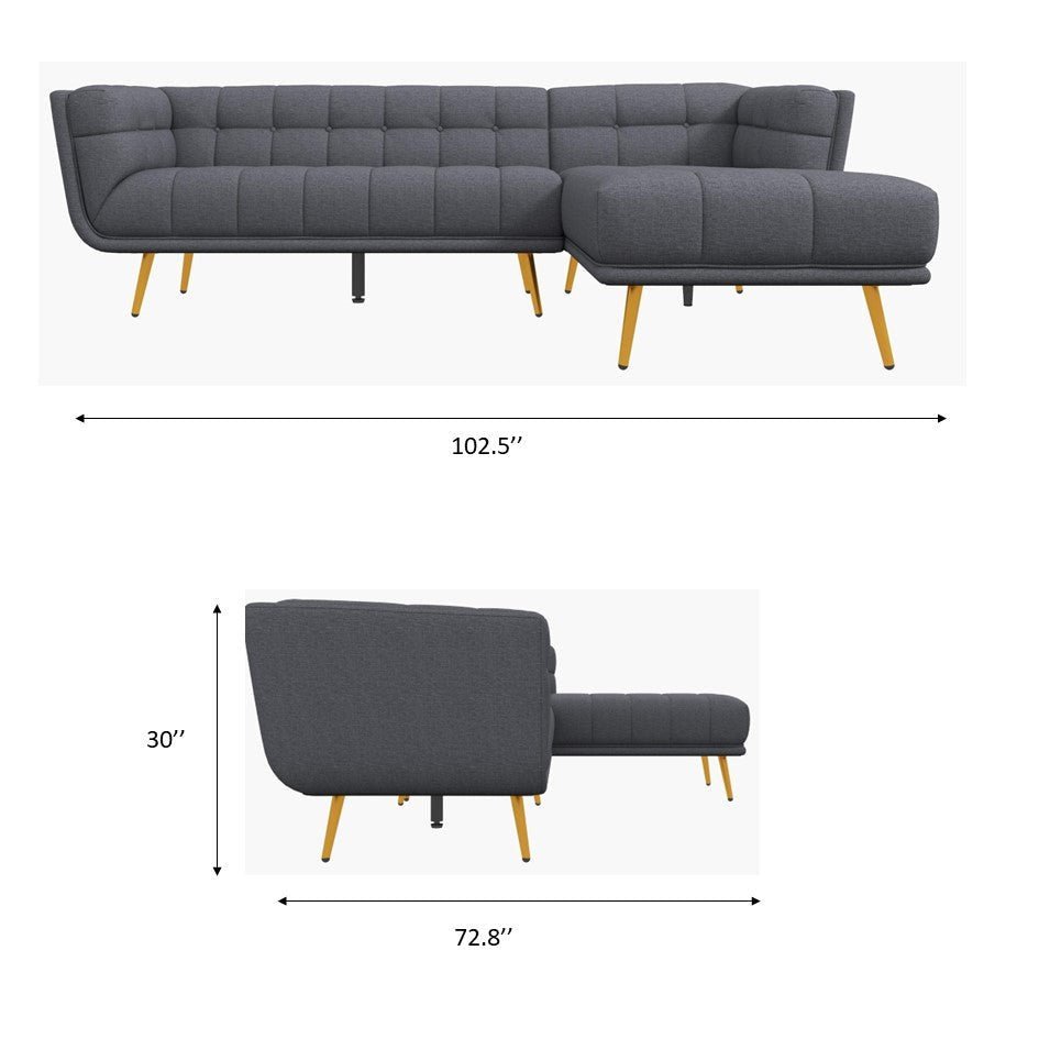 Addison - Right Sectional Sofa - Cream - Image 13