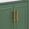 Traditional Bathroom Vanity With Resin Sink Combo Set, Bathroom Cabinet With Two Doors And Four Drawers - Green - Image 21