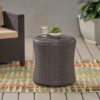 Olivo - Patio Table Outdoor Side Table - Dark Brown - Image 4