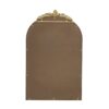 Arched Wall Mirror With Metal Frame, Wall Mirror For Living - Gold - Image 10
