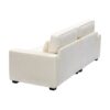 Modern Fabric Sofa With Plush Cushions, Sleek Arm Design, Solid Wood Frame - Beige - Image 6