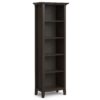 Amherst - 5 Shelf Bookcase - Brown - Image 2