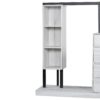Wardrobe With 4 Drawers And 3 Shelves - White - Image 9