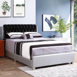 Marilla - King Bed - Silver