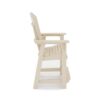 Adirondack Style Counter Chair Stylish HDPE Poly Lumber For Dining, Patio, And Garden Comfort - Beige - Image 3