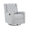 Milah - Gliding Swivel Recliner Tufted Brushed - Tweed Fabric - Image 2
