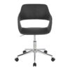 Margarite - Contemporary Task Chair - Chrome / Gray - Image 5